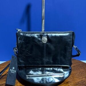 Ada Selermo Combi Clutch Marni Black Leather Crossbody Bag